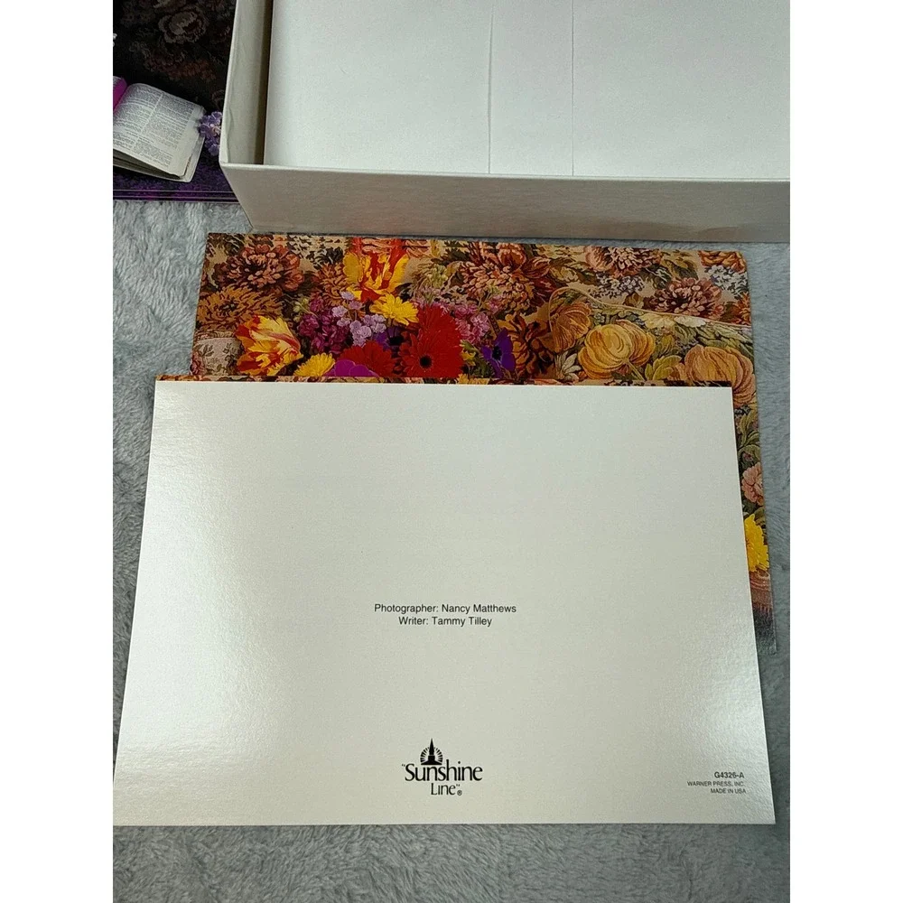 Sunshine Line Floral Inspirations Anniversary Cards 14ct Scripture NOS USA VTG‎